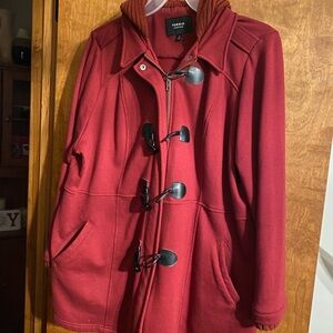 Torrid Women's Deep Red Toggle Cape